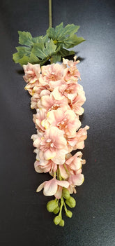 Fir Delphinium artificial  roz pal 84cm- Material textil